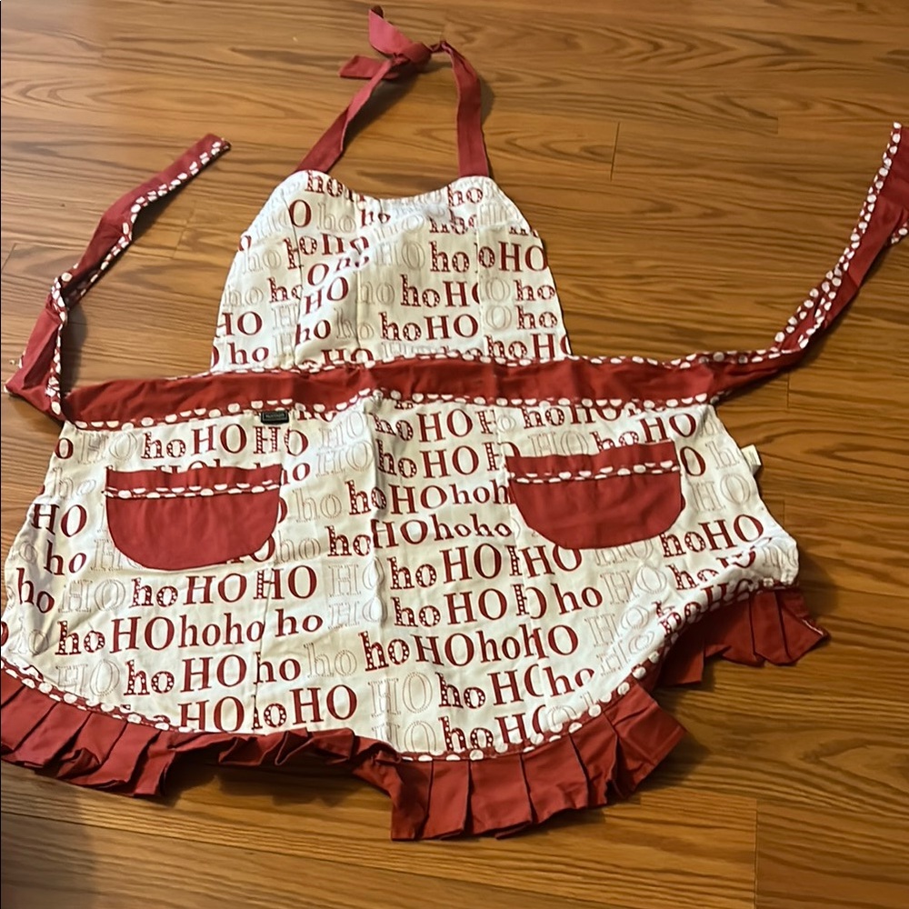 Harman Red and White Holiday Apron